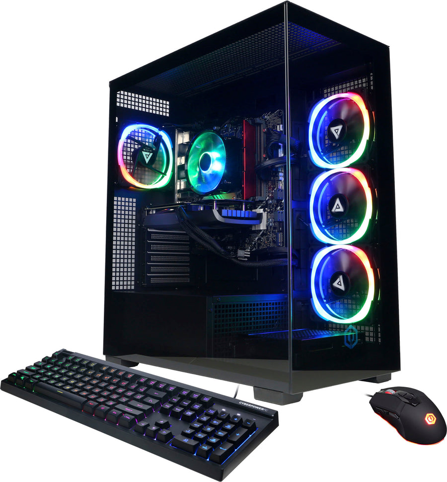 CyberPowerPC - Gamer Xtreme Gaming Desktop - Intel Core i5-14400F - 16GB Memory - NVIDIA GeForce RTX 4060 8GB - 1TB SSD - Black_0