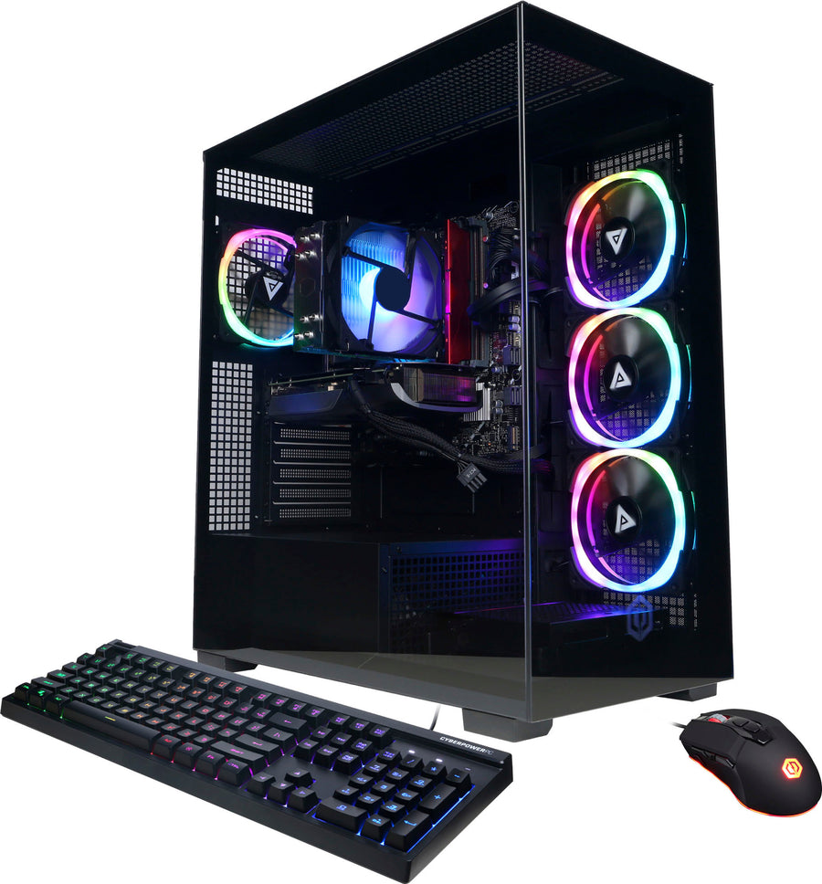 CyberPowerPC - Gamer Xtreme Gaming Desktop - Intel Core i7-14700F - 16GB Memory - NVIDIA GeForce RTX 4060 Ti 8GB - 2TB SSD - Black_0