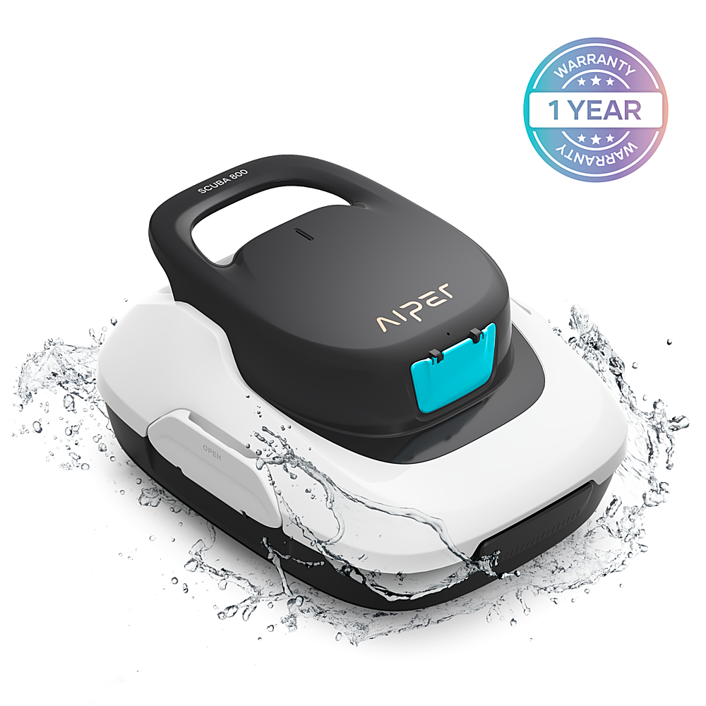 Aiper - Scuba 800 Cordless Robotic Pool Cleaner for Flat Above-Ground Pools up to 860sq.ft, Automatic Pool Vacuum - White_7