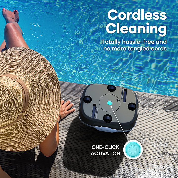 Aiper - Scuba 800 Cordless Robotic Pool Cleaner for Flat Above-Ground Pools up to 860sq.ft, Automatic Pool Vacuum - White_5