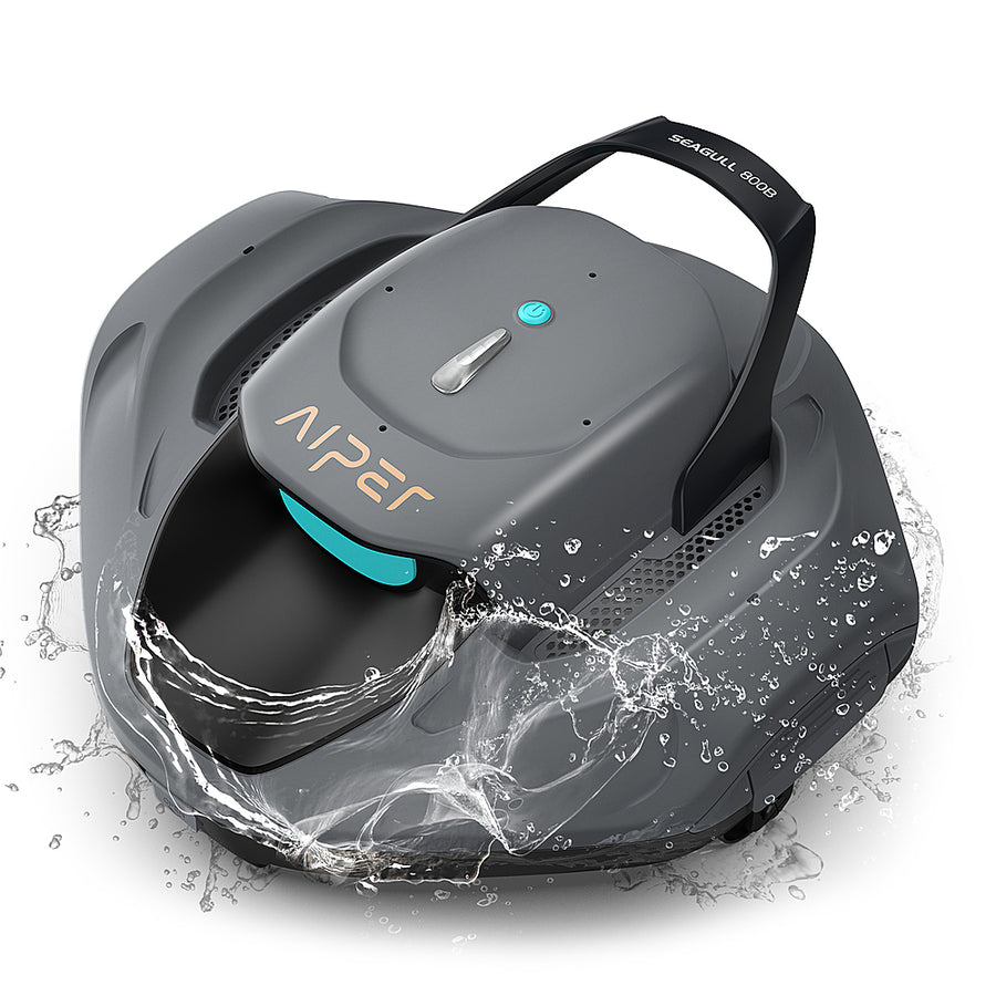 Aiper - SG 800B for Above Ground Pools 850sq.ft, 22GPM Suction Power Cordless Robotic - Gray_0