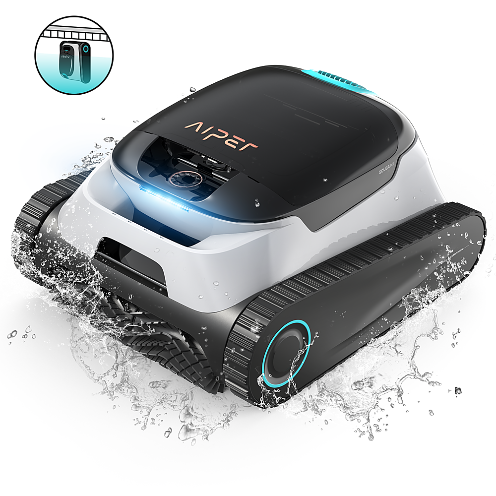 Aiper - Scuba N1 Cordless Robotic Pool Cleaner for In-Ground Pools up to 1600sq.ft, Automatic Pool Vacuum, Lasts 150 Mins - White_9