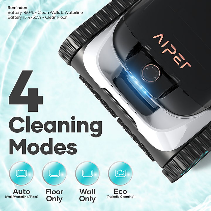 Aiper - Scuba N1 Cordless Robotic Pool Cleaner for In-Ground Pools up to 1600sq.ft, Automatic Pool Vacuum, Lasts 150 Mins - White_3