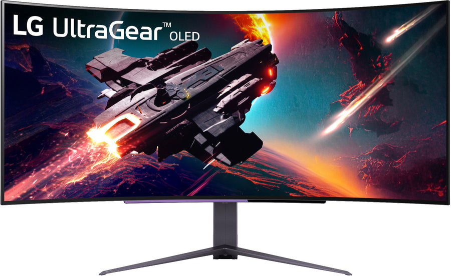 LG - UltraGear 45" OLED Curved WQHD 240Hz 0.03ms FreeSync and NVIDIA G-SYNC Compatible Gaming Monitor with HDR10 - Black_0
