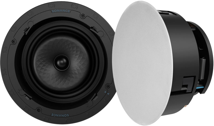 Sonance - VX82R - Visual Experience Series 8" Large Round 2-Way Speakers (Pair) - Paintable White_0