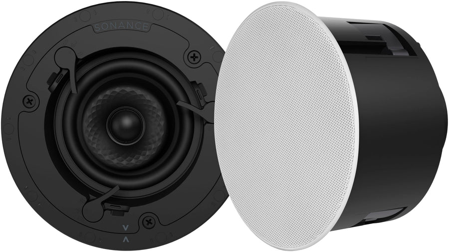 Sonance - VX42R - Visual Experience Series 4" Small Round 2-Way Speakers (Pair) - Paintable White_0