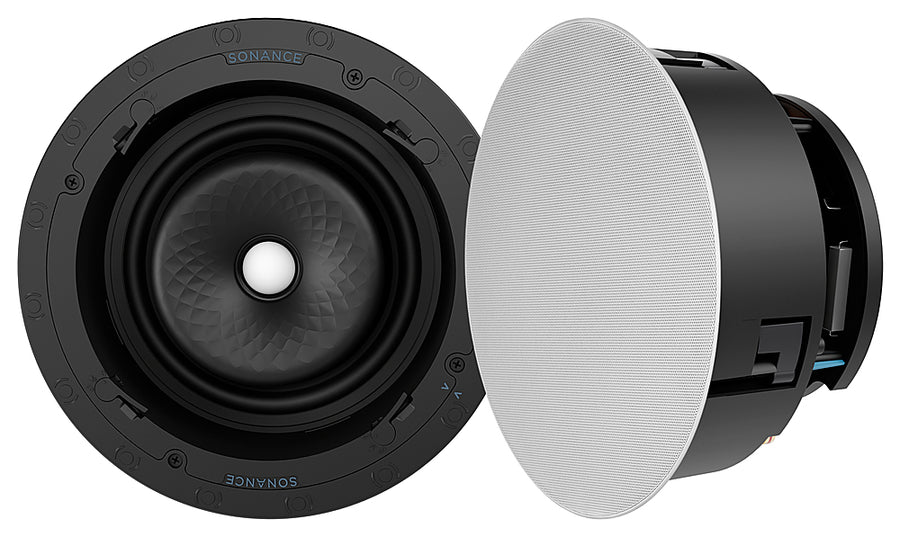 Sonance - VX86R - Visual Experience Series 8" Large Round 2-Way Speakers (Pair) - Paintable White_0