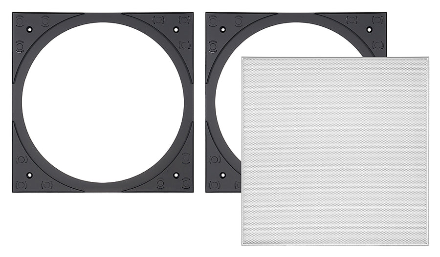 Sonance - VX6SQ-T - Visual Experience Series  6" Medium Square Adapter w Micro Trim Grille  (2-Pack) - Paintable White_0