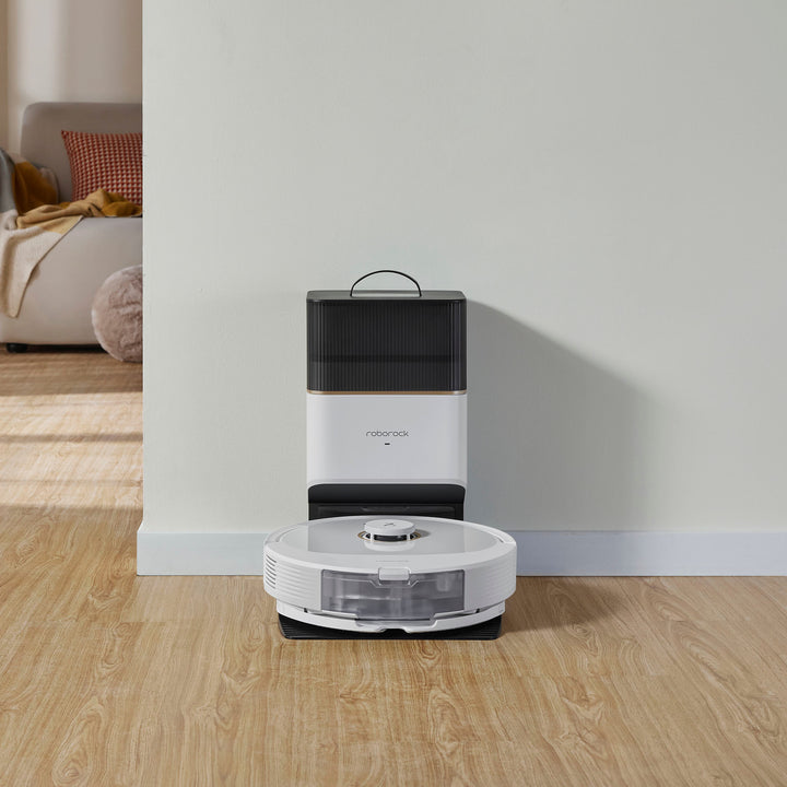 Roborock - Q8 Max Plus WiFi Connected Robot Vacuum and Mop with Self-Empty Dock, DuoRoller Brush, 5500 Pa Strong Suction - White_2