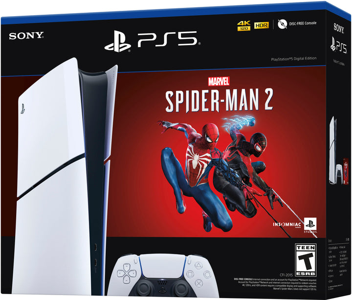 Sony Interactive Entertainment - PlayStation 5 Slim Console Digital Edition – Marvel's Spider-Man 2 Bundle (Full Game Download Included) - White_3