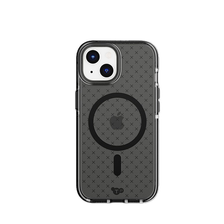 Tech21 - EvoCheck Case with MagSafe for Apple iPhone 15 - Smokey/Black_0