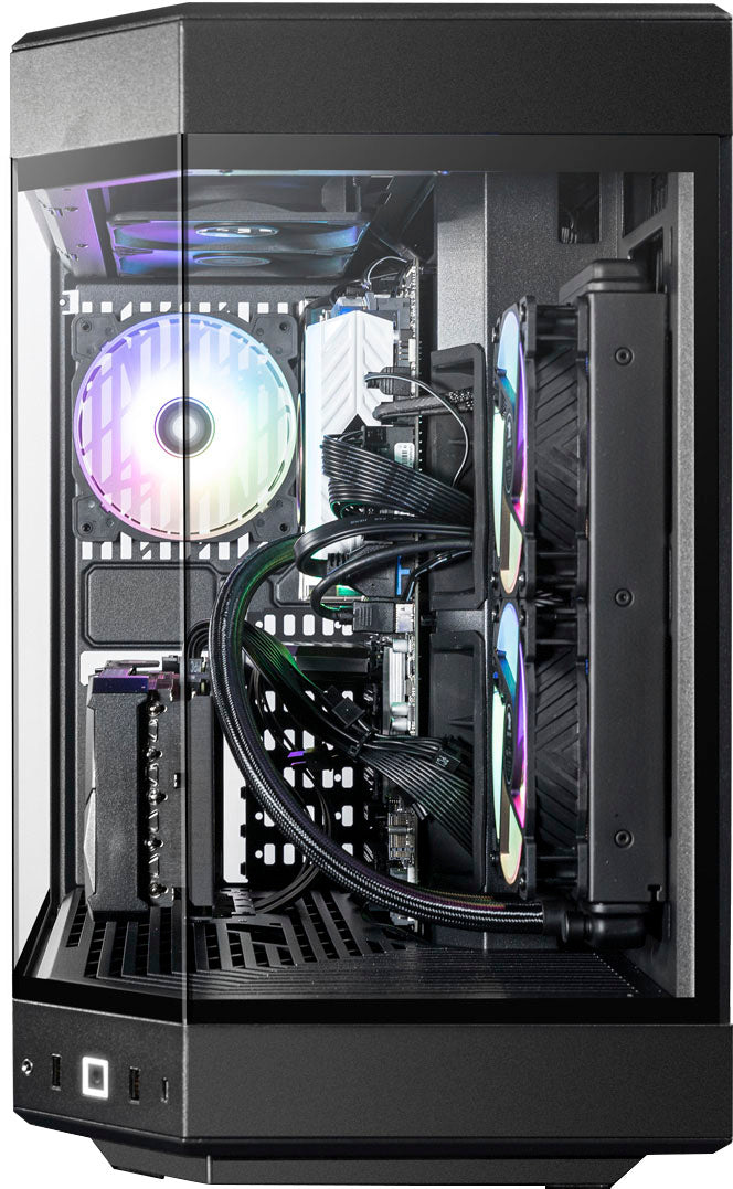iBUYPOWER Y60 Black Gaming Desktop PC - AMD Ryzen 9 7900X - GeForce RTX 4070Ti Super 16GB - 32GB DDR5 RAM - 2TB NVMe - Black_3