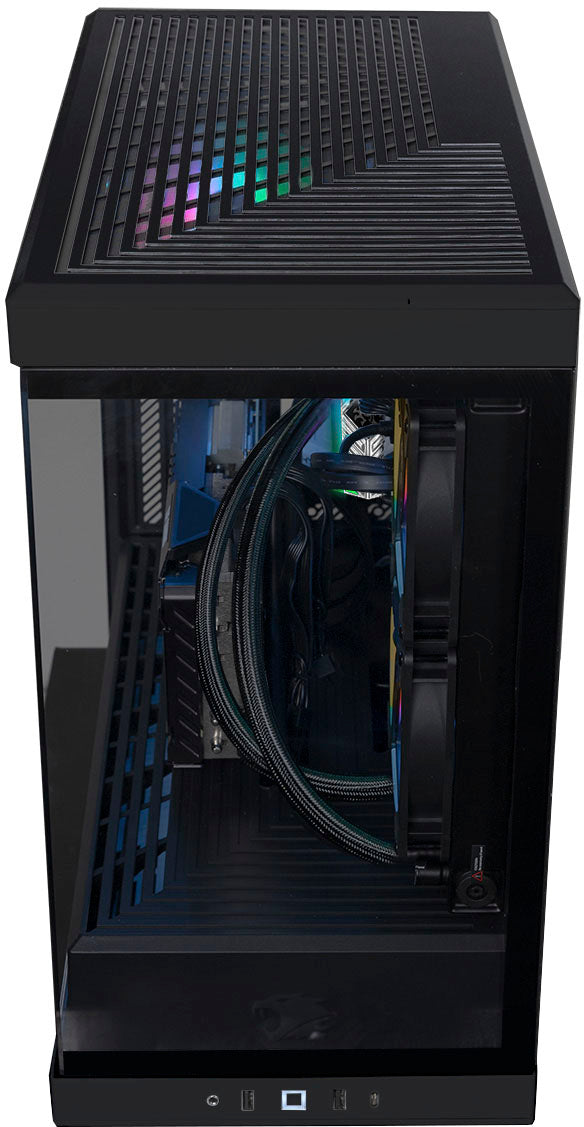 iBUYPOWER Y40 Black Gaming Desktop PC - Intel Core i7 14700F - NVIDIA GeForce RTX 4070 12GB - 32GB DDR5 RAM - 2TB NVMe - Black_2