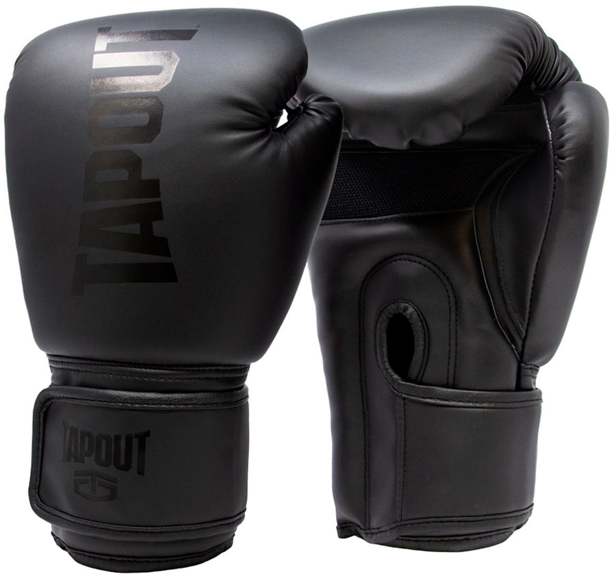 Tapout - Boxing Gloves with Mesh Palm for Men and Women - Black_0