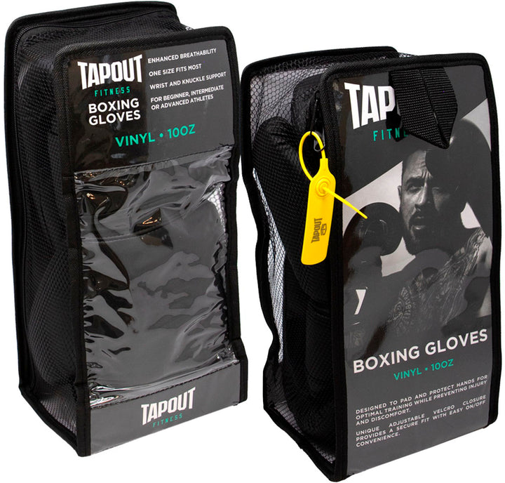Tapout - Boxing Gloves with Mesh Palm for Men and Women - Black_5
