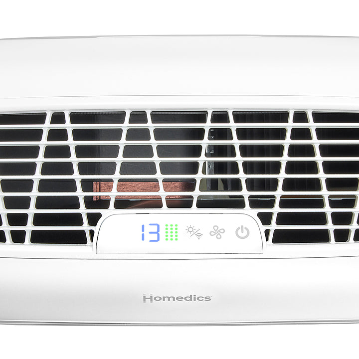 Homedics - Smart True-Hepa Extra Large Room Air Purifier with Air Quality Sensor and UV-C Technology - White_1