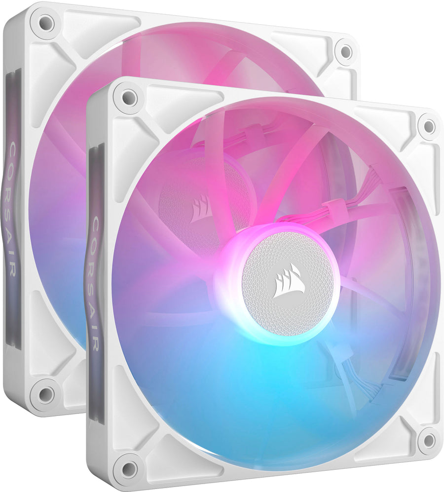 CORSAIR - iCUE LINK RX140 RGB 140mm PWM Computer Case Fan Starter Kit (2-pack) - White_0