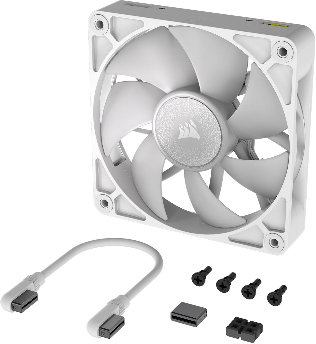 CORSAIR - iCUE LINK RX120 RGB 120mm PWM Computer Case Fan Expansion Fan - White_2
