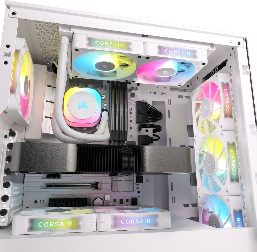 CORSAIR - iCUE LINK RX120 RGB 120mm PWM Computer Case Fan Expansion Fan - White_5