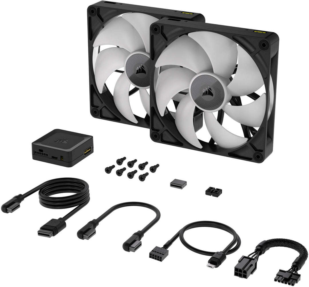 CORSAIR - iCUE LINK RX140 RGB 140mm PWM Computer Case Fan Starter Kit (2-pack) - Black_3
