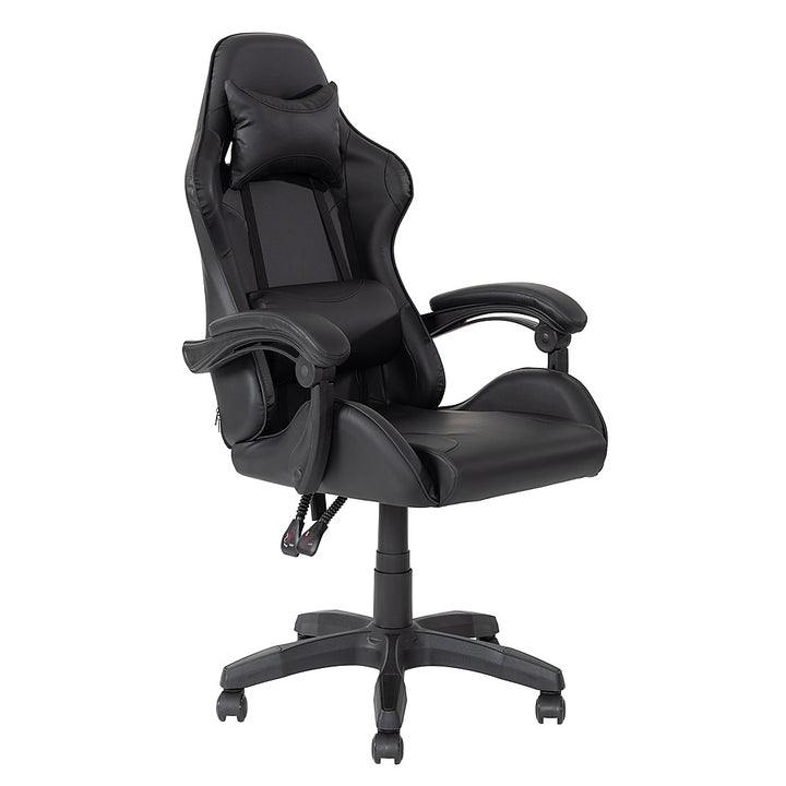 CorLiving LGY-702-G Ravagers Gaming Chair in White - Black_8