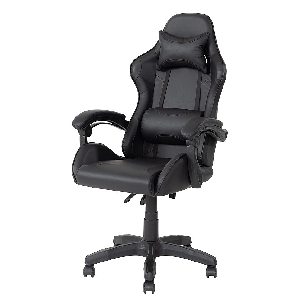 CorLiving LGY-702-G Ravagers Gaming Chair in White - Black_3