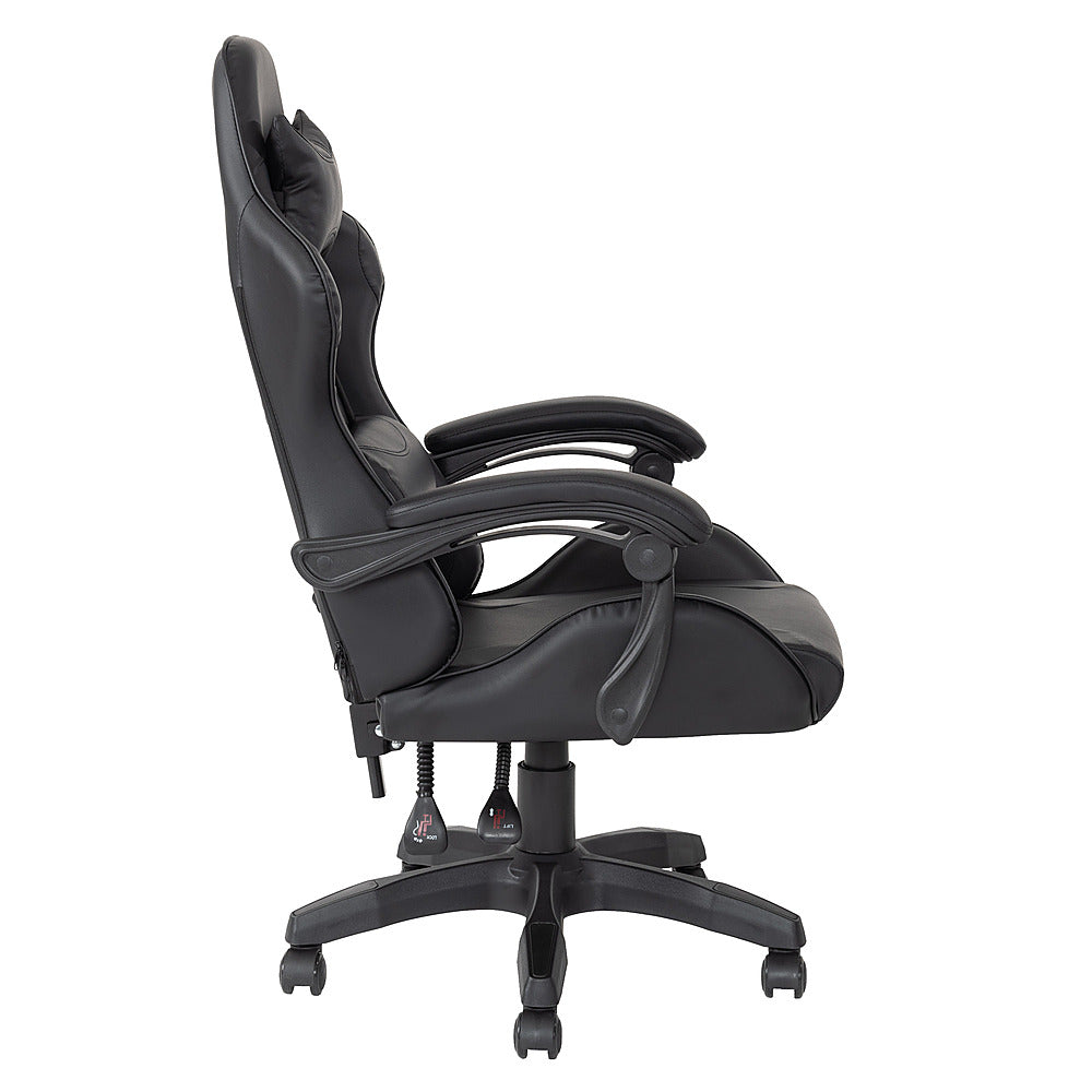 CorLiving LGY-702-G Ravagers Gaming Chair in White - Black_4
