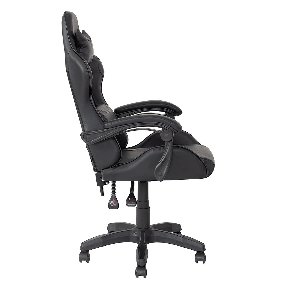 CorLiving LGY-702-G Ravagers Gaming Chair in White - Black_9