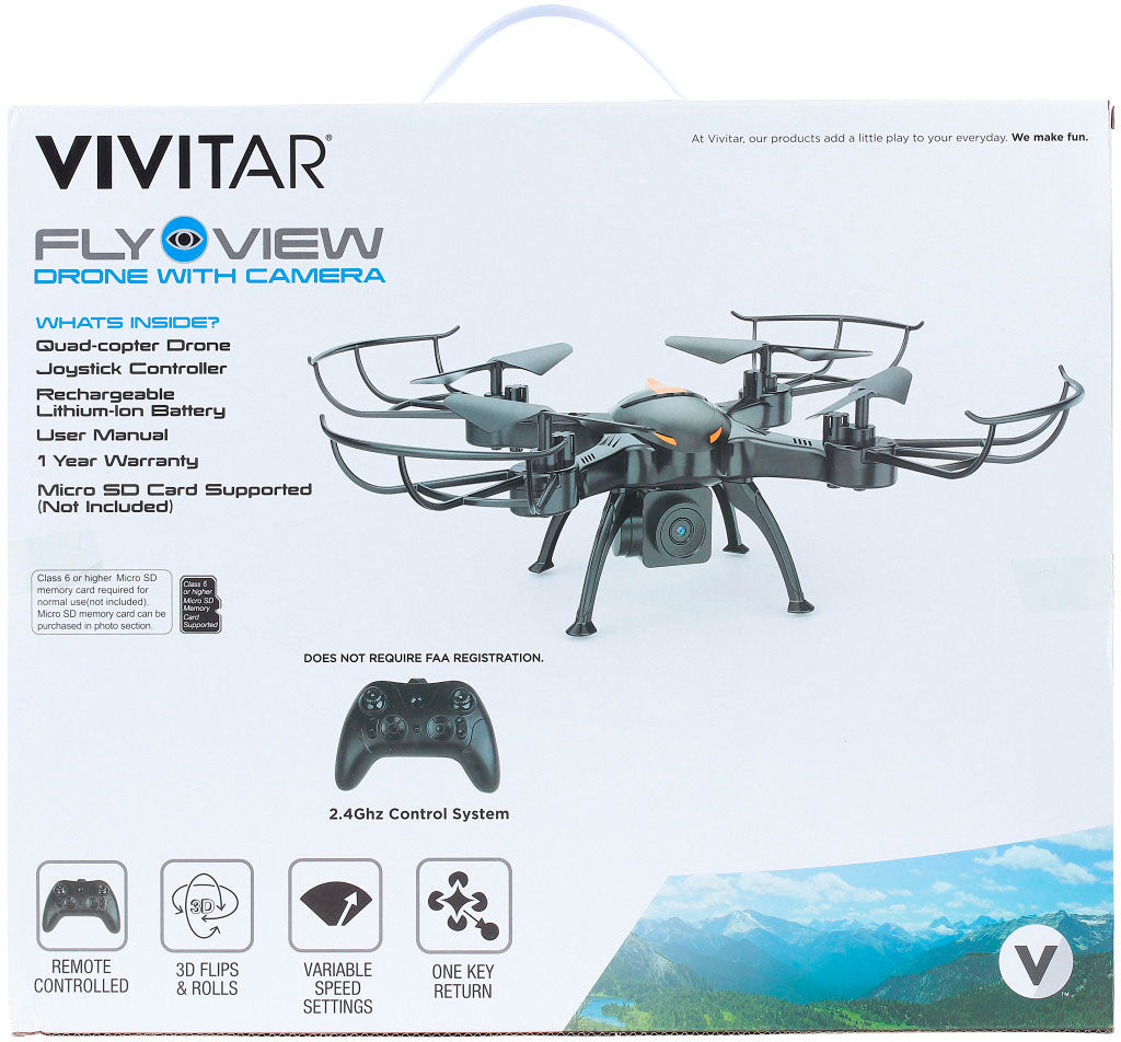 Vivitar - Fly View Drone with Camera - Black_5