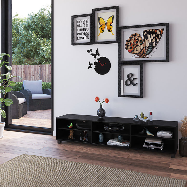 CorLiving - Hollywood Black TV Stand for TVs up to 85" - Black_7