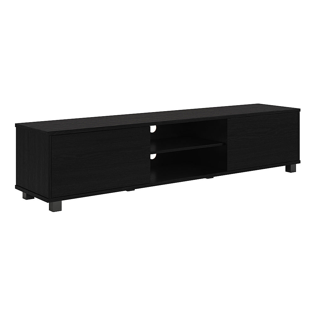 CorLiving - Hollywood Black TV Stand with Doors for TVs up to 85" - Black_8