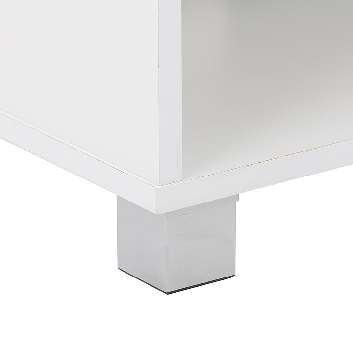 CorLiving - Hollywood White TV Stand for TVs up to 85" - White_7