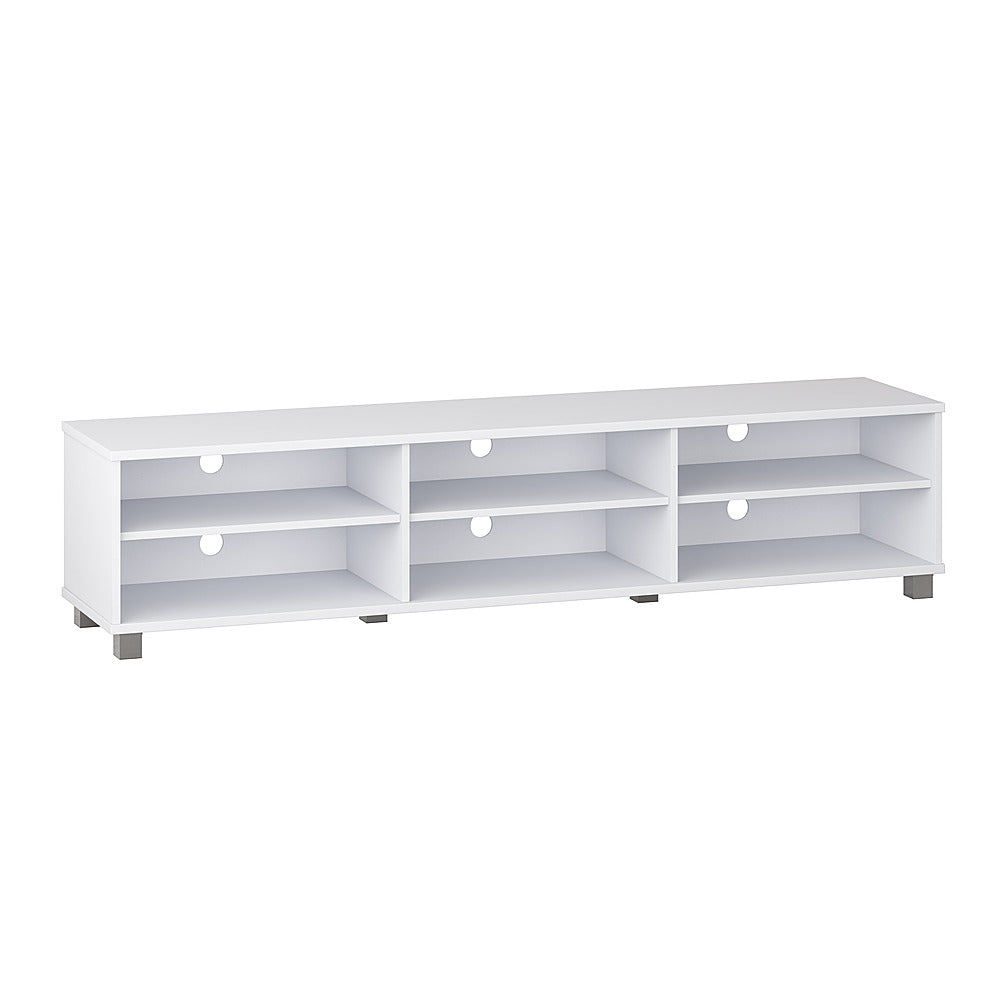 CorLiving - Hollywood White TV Stand for TVs up to 85" - White_1