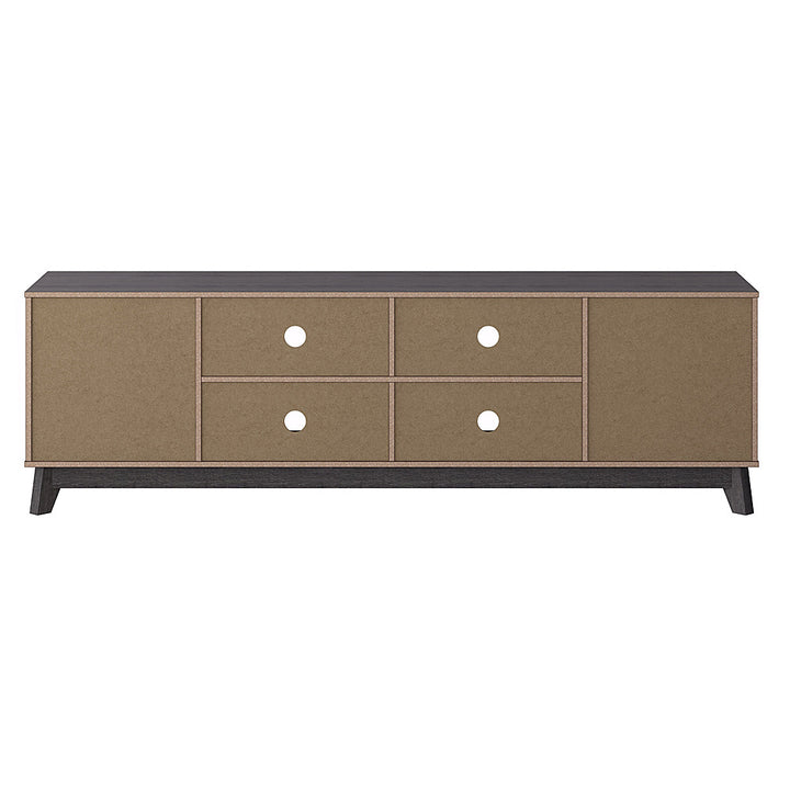 CorLiving - Hollywood Dark Gray Wood Grain TV Stand with Drawers for TVs up to 85" - Dark Gray_4