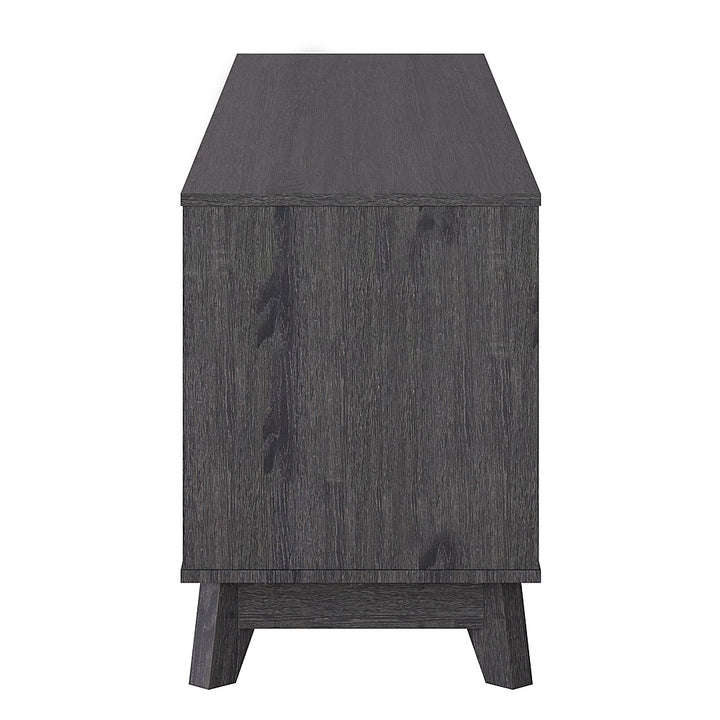CorLiving - Hollywood Dark Gray Wood Grain TV Stand with Drawers for TVs up to 85" - Dark Gray_10