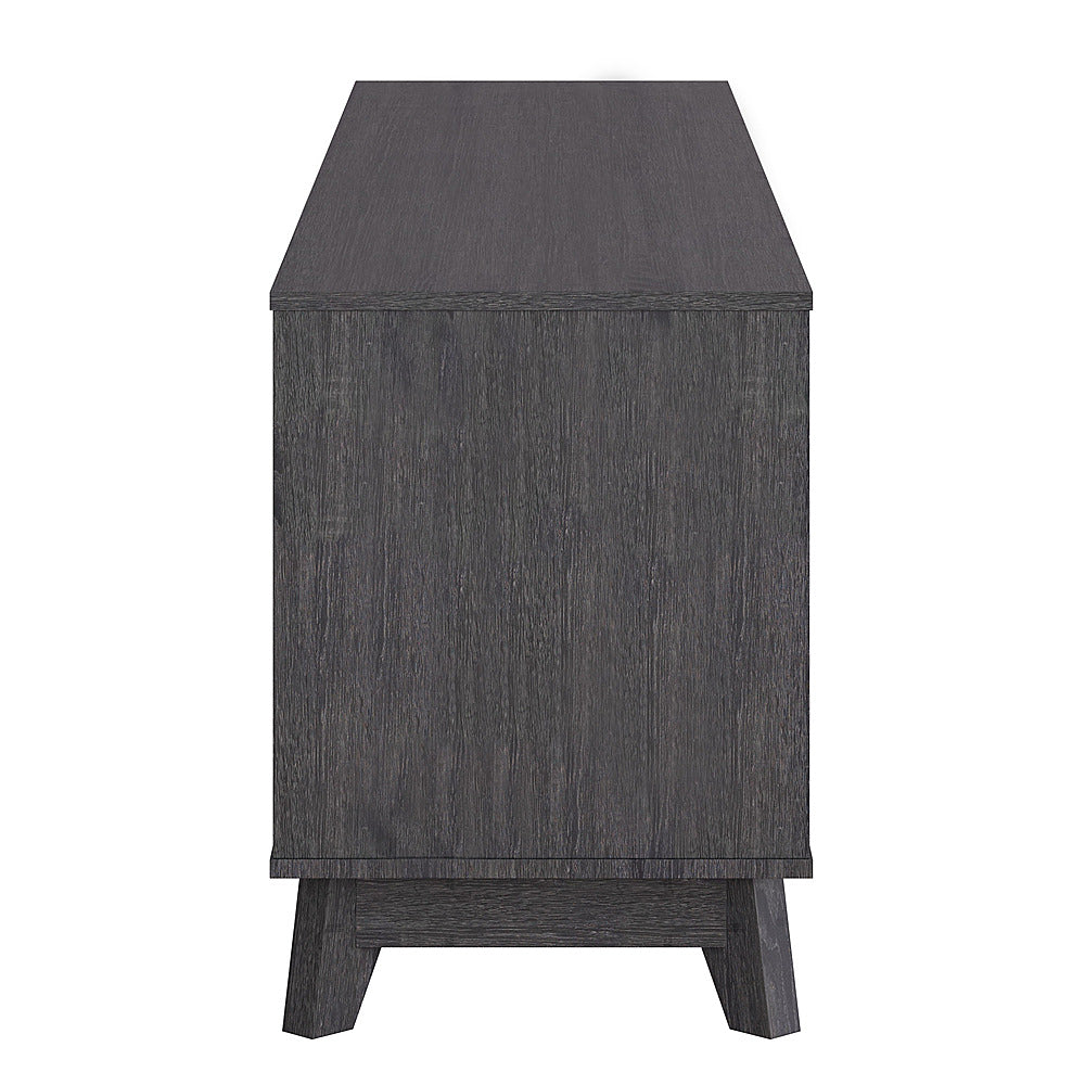 CorLiving - Hollywood Dark Gray Wood Grain TV Stand with Drawers for TVs up to 85" - Dark Gray_13