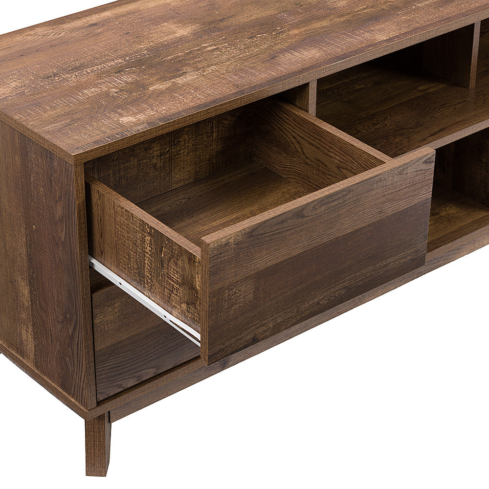 CorLiving - Hollywood Brown Wood Grain TV Stand with Drawers for TVs up to 85" - Brown_6