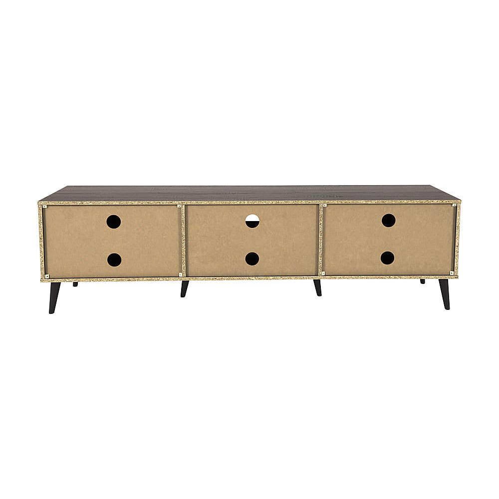 CorLiving - TV Bench with Cabinet Storage, TVs up to 85" - Dark Gray_10