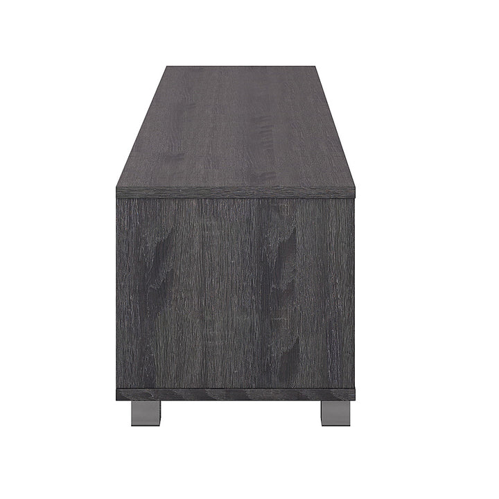 CorLiving - Hollywood Dark Gray Wood Grain TV Stand with Doors for TVs up to 85" - Dark Gray_13