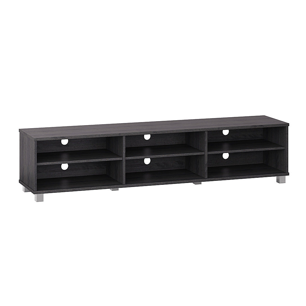 CorLiving - Hollywood Gray Wood Grain TV Stand for TVs up to 85" - Gray_1