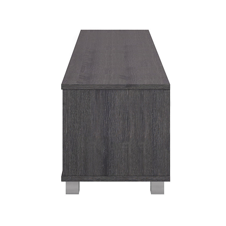 CorLiving - Hollywood Gray Wood Grain TV Stand for TVs up to 85" - Gray_9
