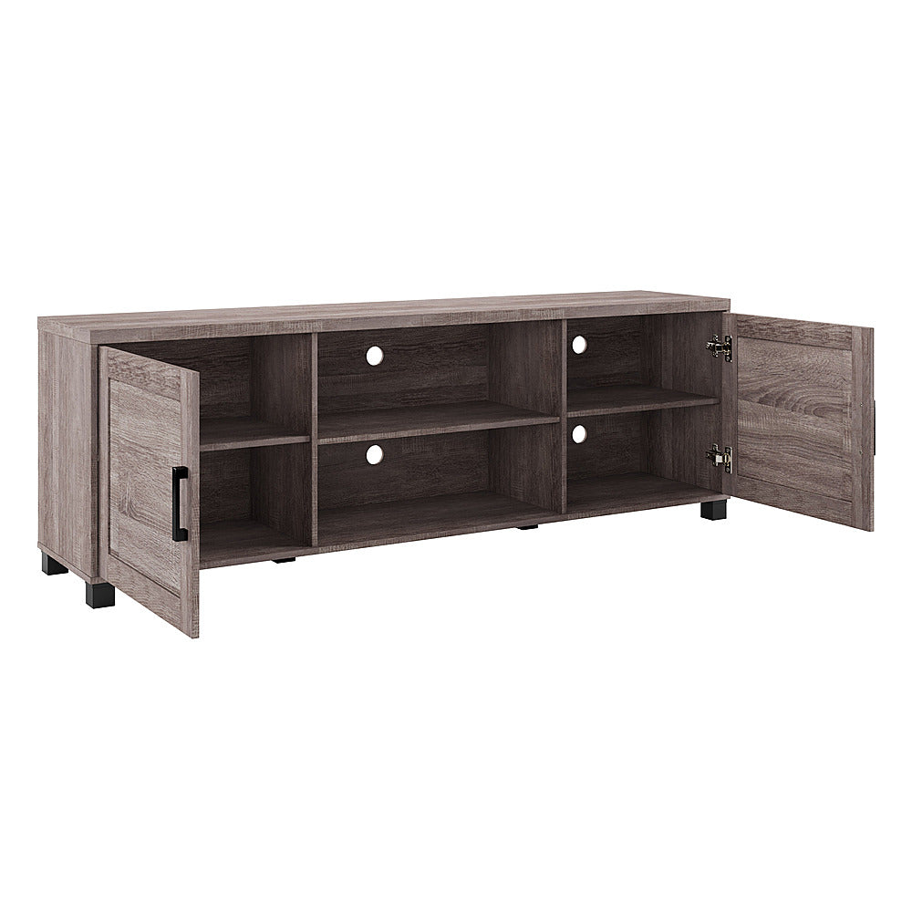 CorLiving - TV Stand with Doors, TVs up to 85" - Brown_1