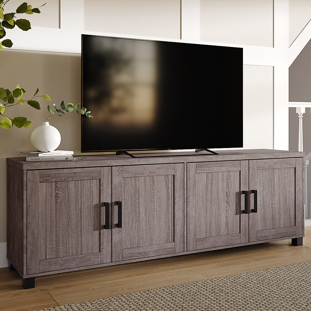 CorLiving - TV Stand with Doors, TVs up to 85" - Brown_6