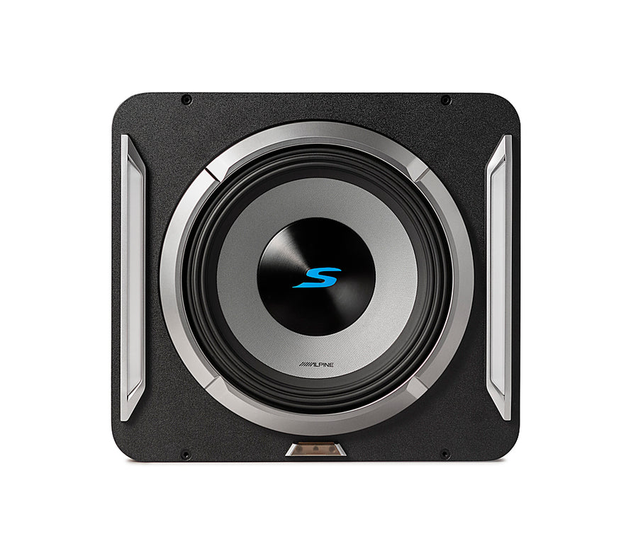 Alpine - PrismaLink S2-Series 12" Single Voice Coil 2 ohm Preloaded Subwoofer Wedge Enclosure - Black_0