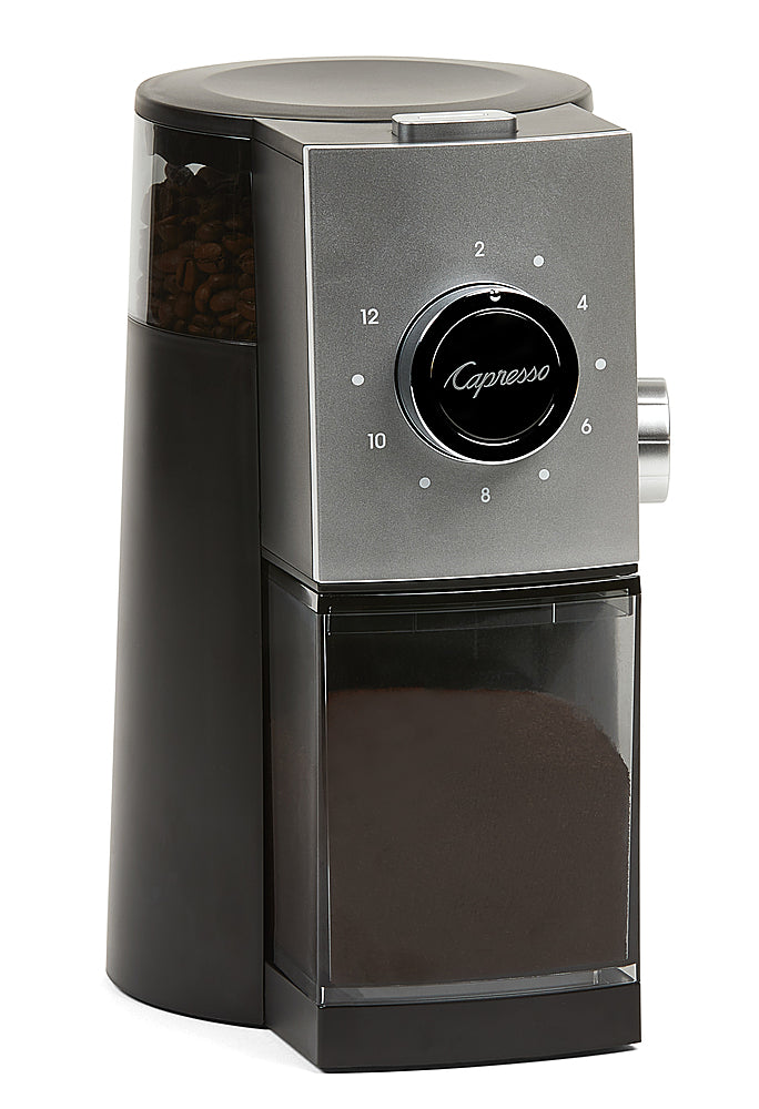Capresso - Grind Select Coffee Burr Grinder - Black/Silver_5