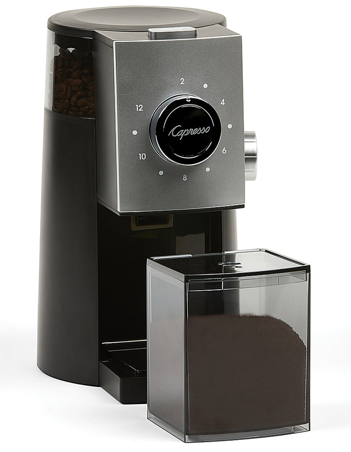 Capresso - Grind Select Coffee Burr Grinder - Black/Silver_6