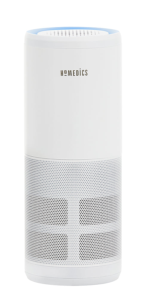 Homedics - Portable Odor Reducing Air Purifier with UV-C Technology - White_0