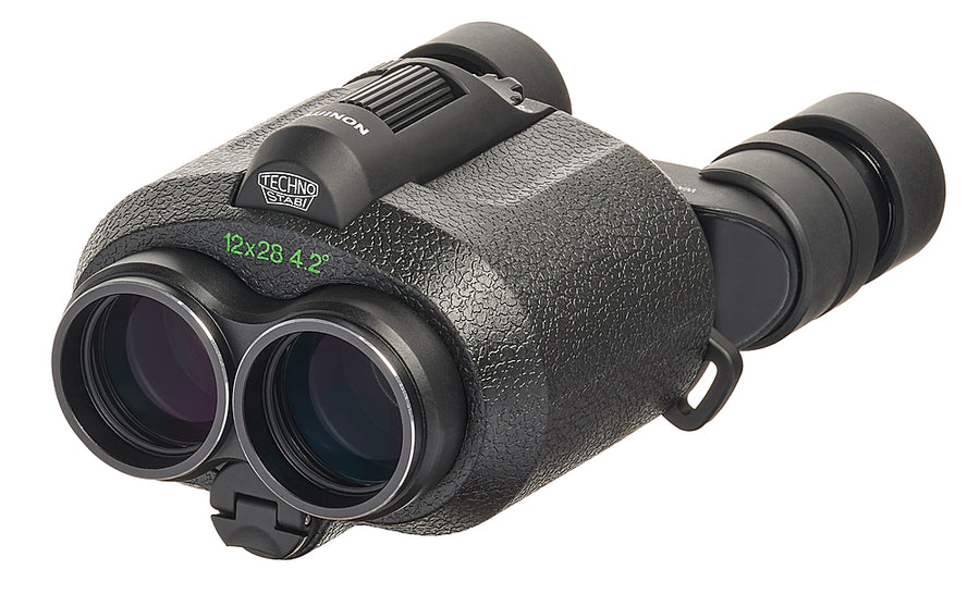 Fujinon Techno-Stabi TS12x28WP Compact Binoculars with Electronic Stabilization - Black_0
