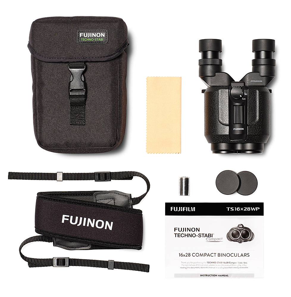 Fujinon Techno-Stabi TS16x28WP Compact Binoculars with Electronic Stabilization - Black_16