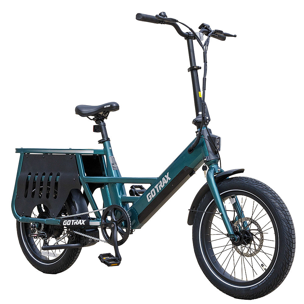 GoTrax - Porter Cargo eBike for Adults w/ 45mi Max Operating Range and 20mph Max Speed - Green_10